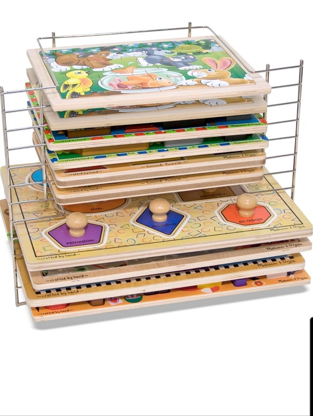 Melissa & Doug Puzzle Rack